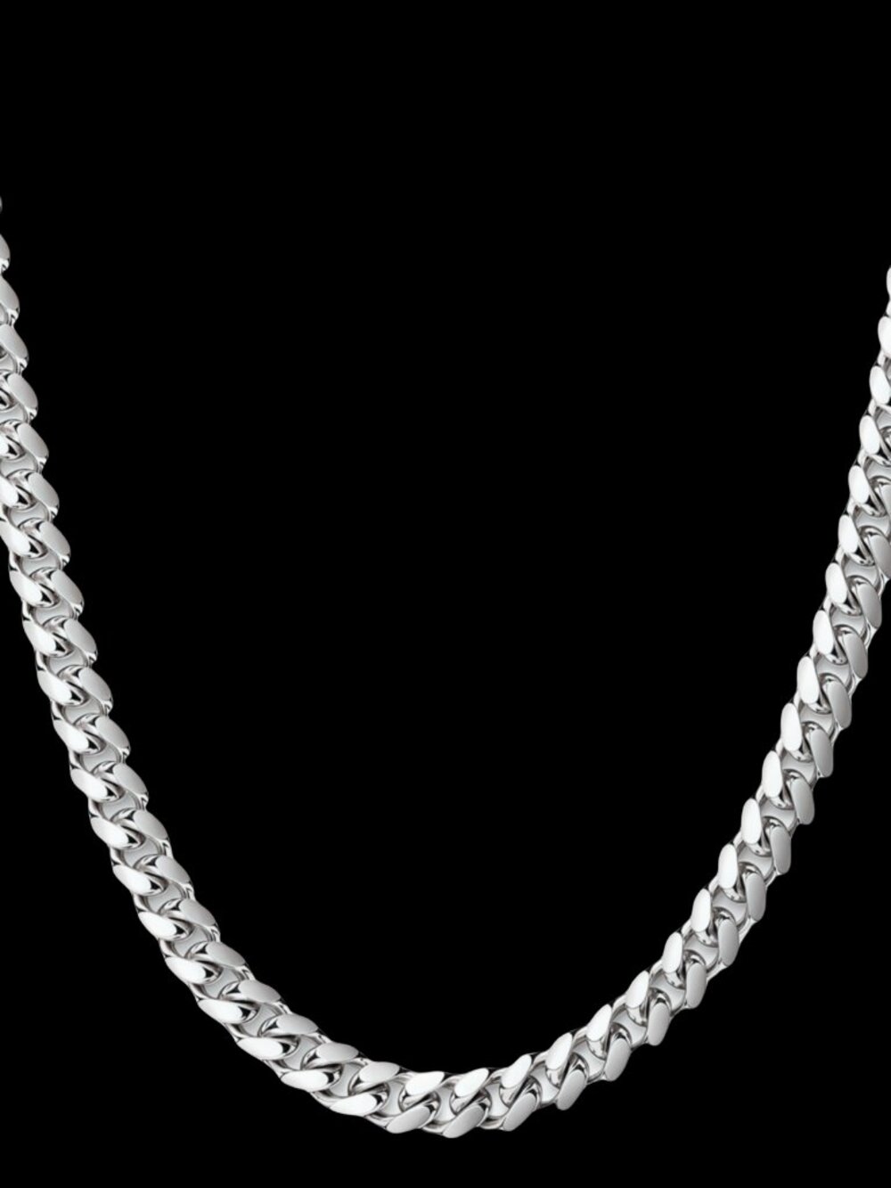 Miami Cuban Link Chain for Men Stainless Steel Jewelry - Picture 2 of 3